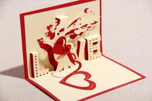 3D wenskaarten liefde