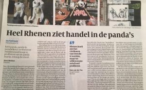 Panda placemats in het nieuws