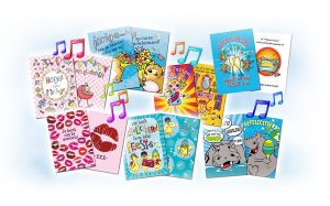 Muziekkaarten met verschillende thema's
